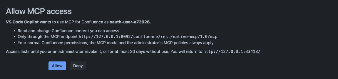 Review VS Code access as a normal Confluence user