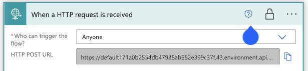 Power Automate HTTP trigger access and URL copy button